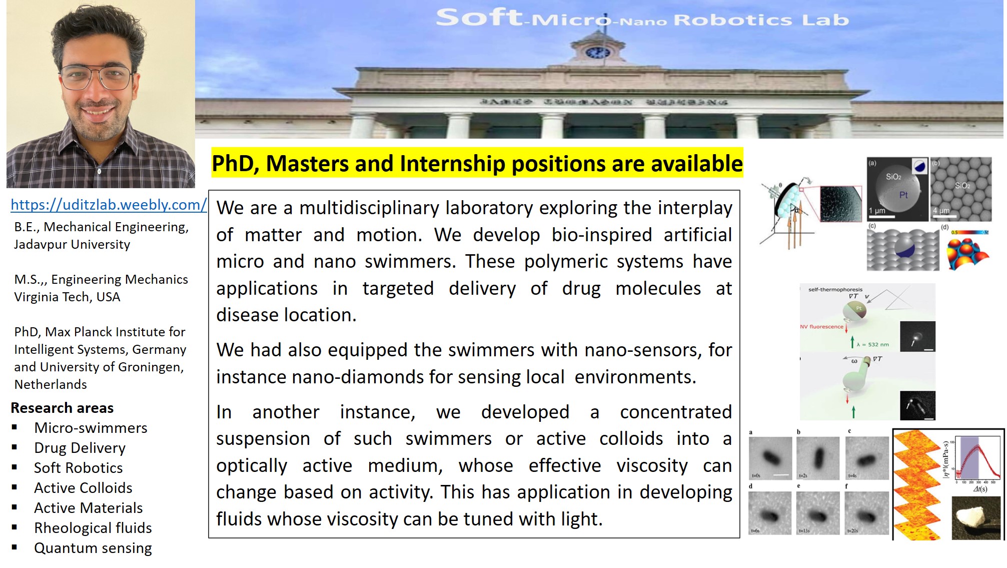 Prof. Udit Choudhury Choudhary Research Area